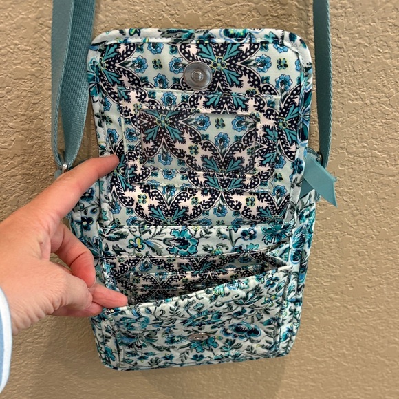 Vera Bradley Blue Floral Crossbody Bag - Picture 9 of 11